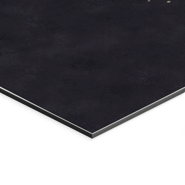 Wanddecoratie Elegante mandala in zwart en goud - Bloomery Decor - Aluminium dibond 