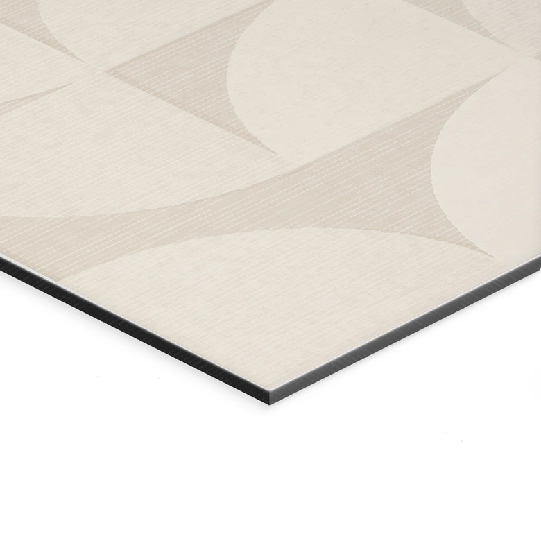 Wandbild Halbkreise im Retro-Stil - Bloomery Decor - Alu-Dibond 