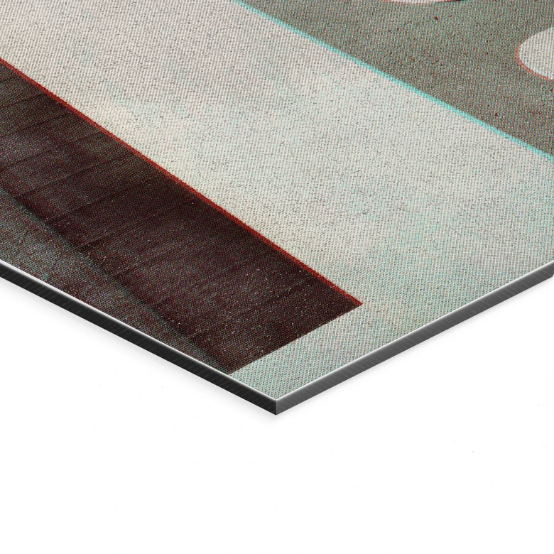 Wandbild Vintage Bauhaus Dessau Architektur - Blursbyai - Alu-Dibond 