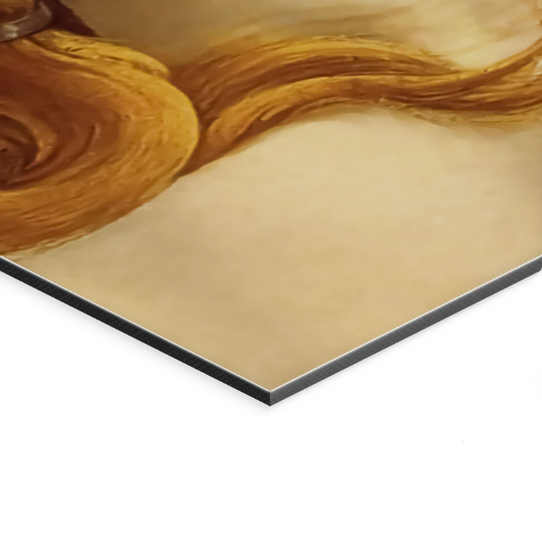 Wandbild Portrait der Venus - Inspiriert von Botticelli - Alu-Dibond 