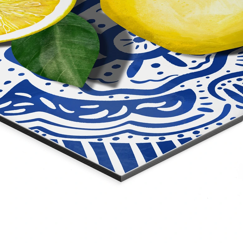 Wandbild Sizilianische Zitronen - EMELIEmaria - Alu-Dibond 