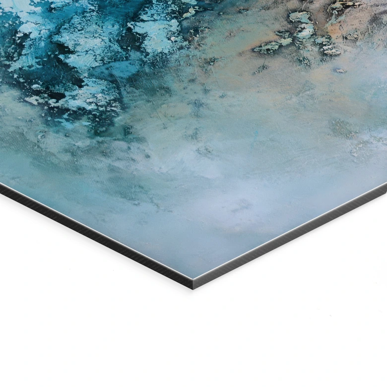 Wandbild Abstrakte Eis Komposition - Alu-Dibond - Fedrau 