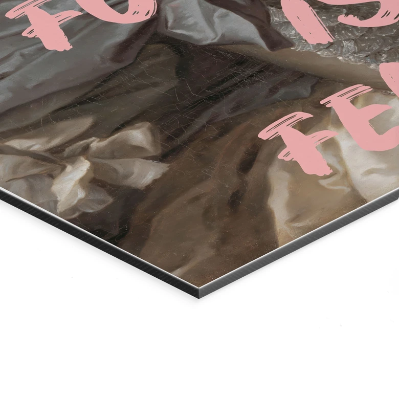 Wandbild Die Zukunft ist weiblich - Grace Digital Art - Alu-Dibond 