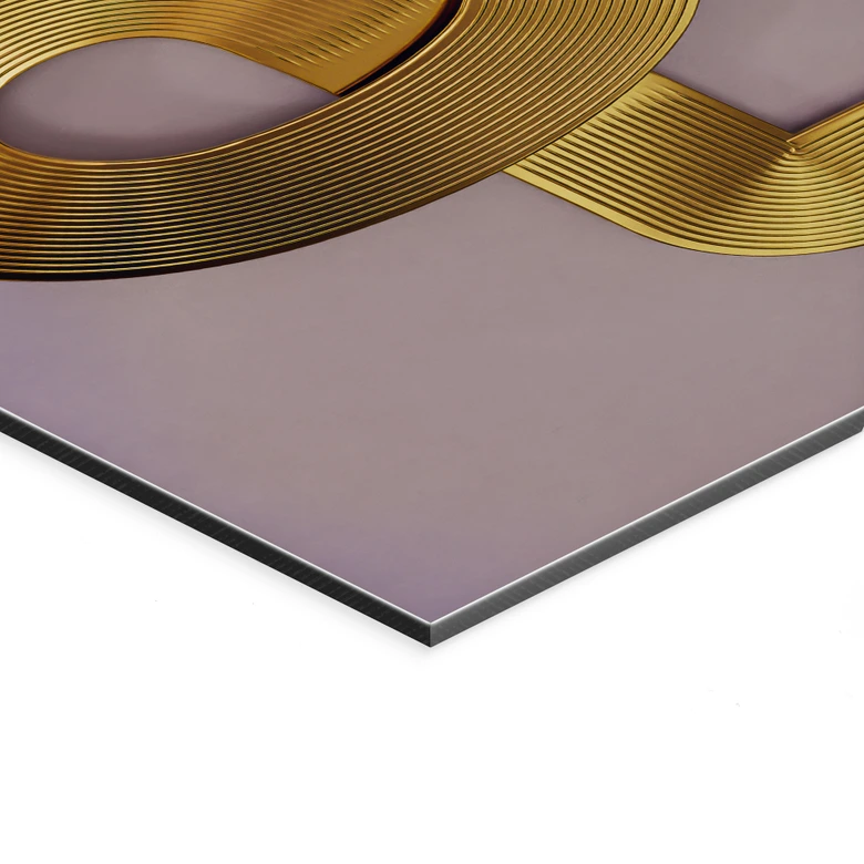 Wandbild Soul trifft auf Vinyl - Musik für die Seele - Harrison - Alu-Dibond 