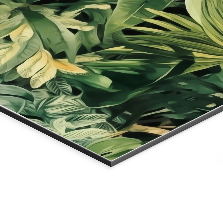 Wandbild Dschungelpflanzen - Jaszke - Alu-Dibond 