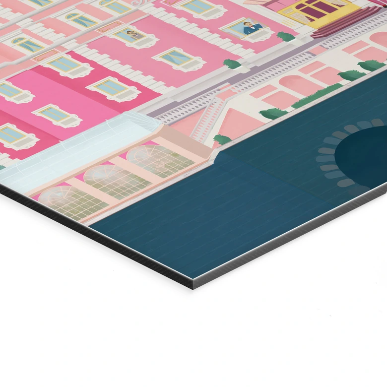 Wandbild Grand Budapest Hotel - Lizde - Alu-Dibond 