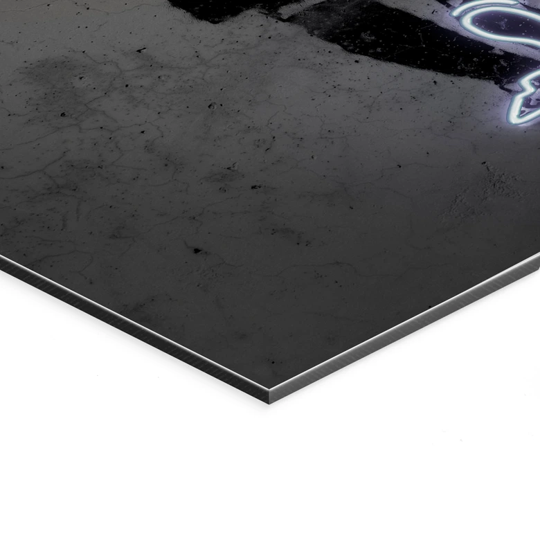Wandbild Messi - Alu-Dibond - Mielu 