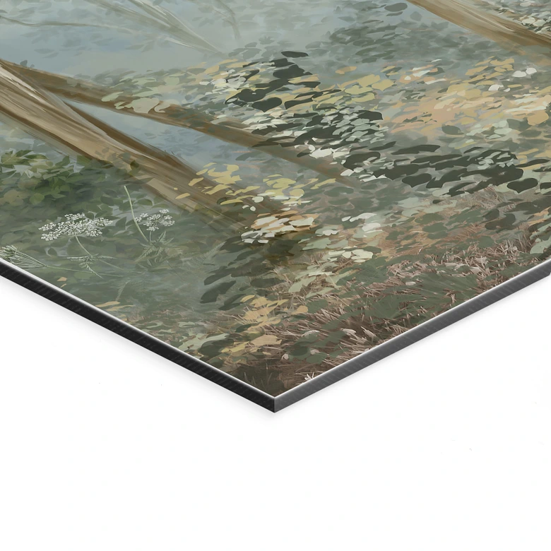 Wanddecoratie Betoverd Bos - Ms Tiff - Alu-Dibond 