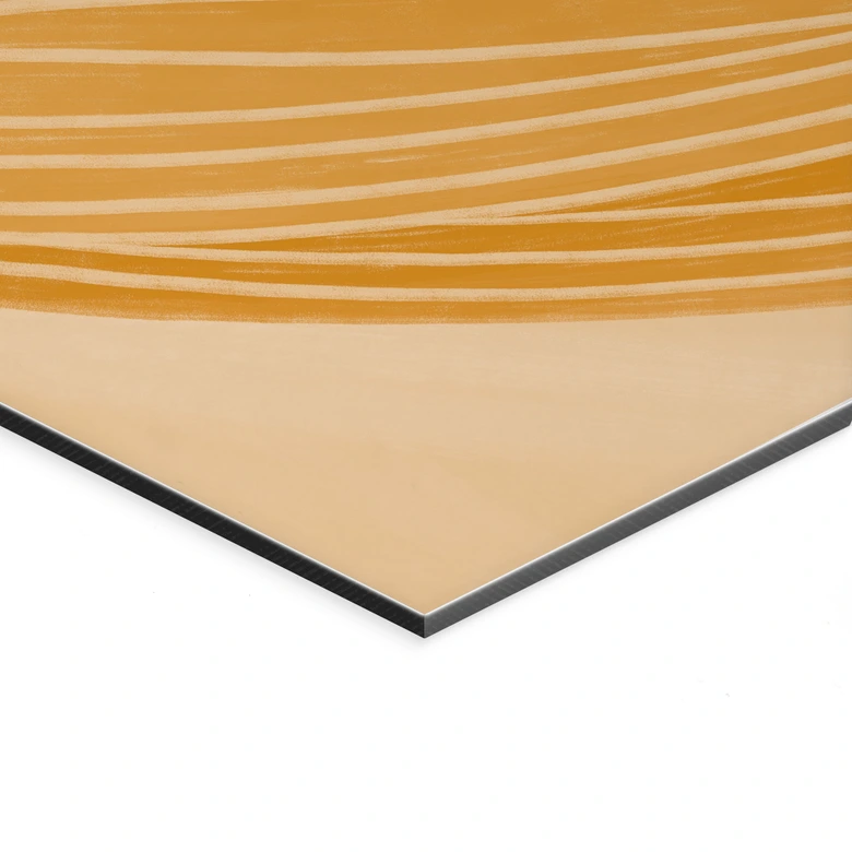 Wandbild Frau mit gelbem Wirbel - Alu-Dibond - Müller 