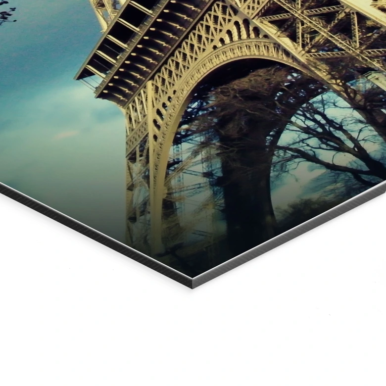 Wandbild Paris Eiffelturm - Alu-Dibond 