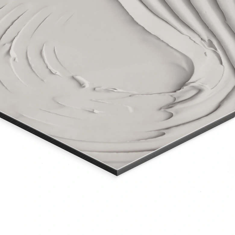 Wandbild Sanfte Strukturen in Beige - Pictufy Studio - Alu-Dibond 