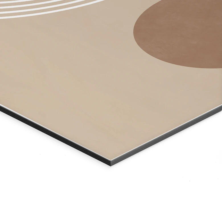 Wandbild Abstrakte Geometrie in Balance - Ristova - Alu-Dibond 