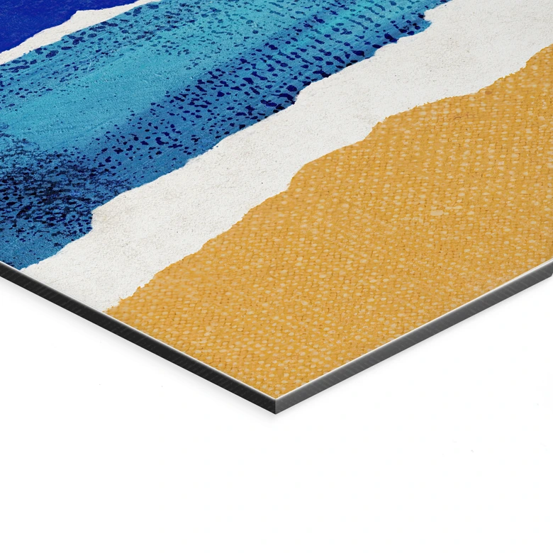 Tableaux Plage calme au coucher du soleil - Rivers - Alu-Dibond 