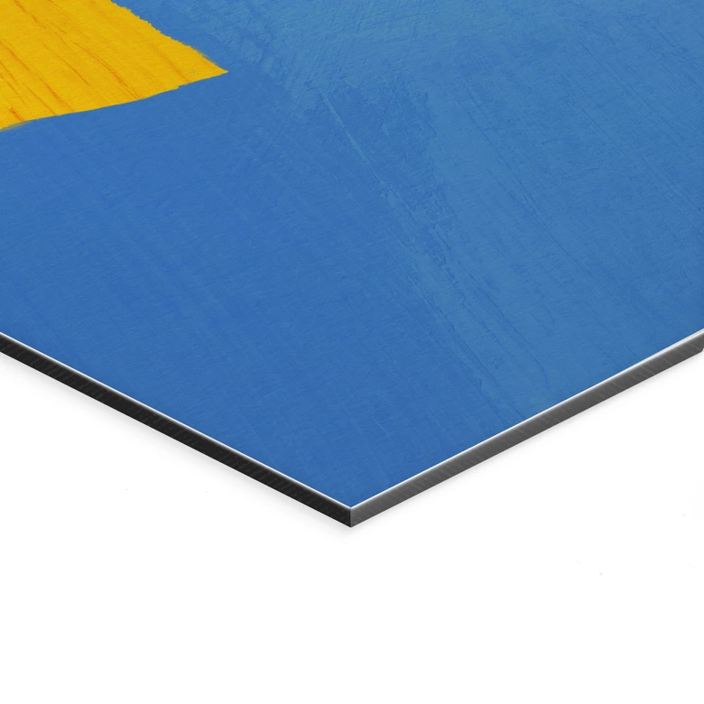 Wandbild Sommerwäsche unter blauem Himmel - Rivers - Alu-Dibond 