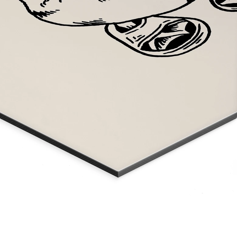 Wandbild Coole Spa-Ente mit Sonnenbrille - Royle - Alu-Dibond 