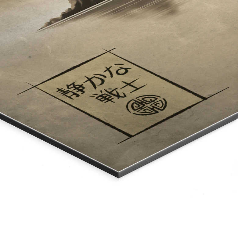 Wandbild Japanischer Tempel im Sonnenaufgang - Roze - Alu-Dibond 