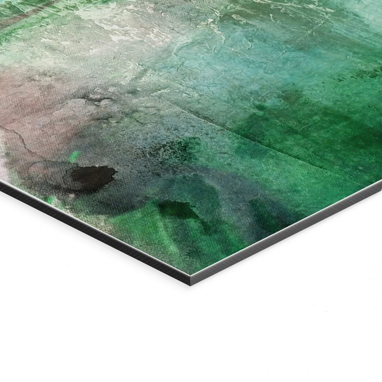 Wandbild Grüne Fantasielandschaft - Schmucker - Alu-Dibond 