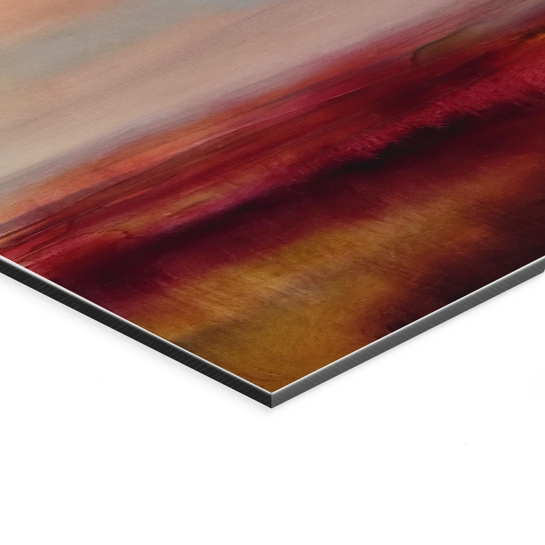 Wandbild Leuchtendes Feld im Sonnenlicht - Schmucker - Alu-Dibond 