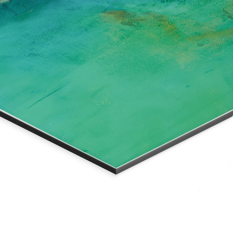 Wandbild Türkisfarbene Polarlichter - Schmucker - Alu-Dibond 
