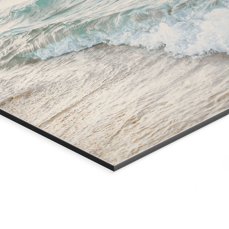 Wandbild Rosa Himmel über dem Meer - Sisi & Seb - Alu-Dibond 