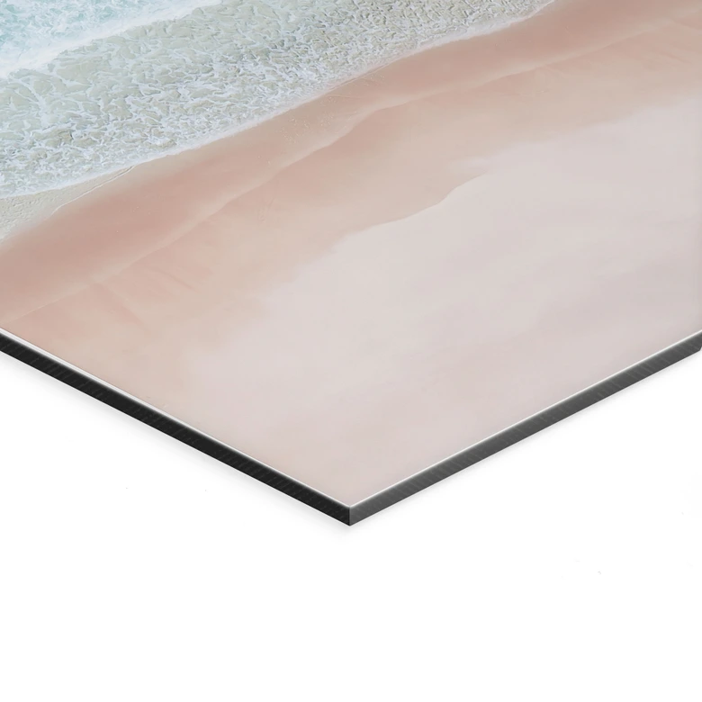Wandbild Sanfte Wellen am Strand - Sisi & Seb - Alu-Dibond 