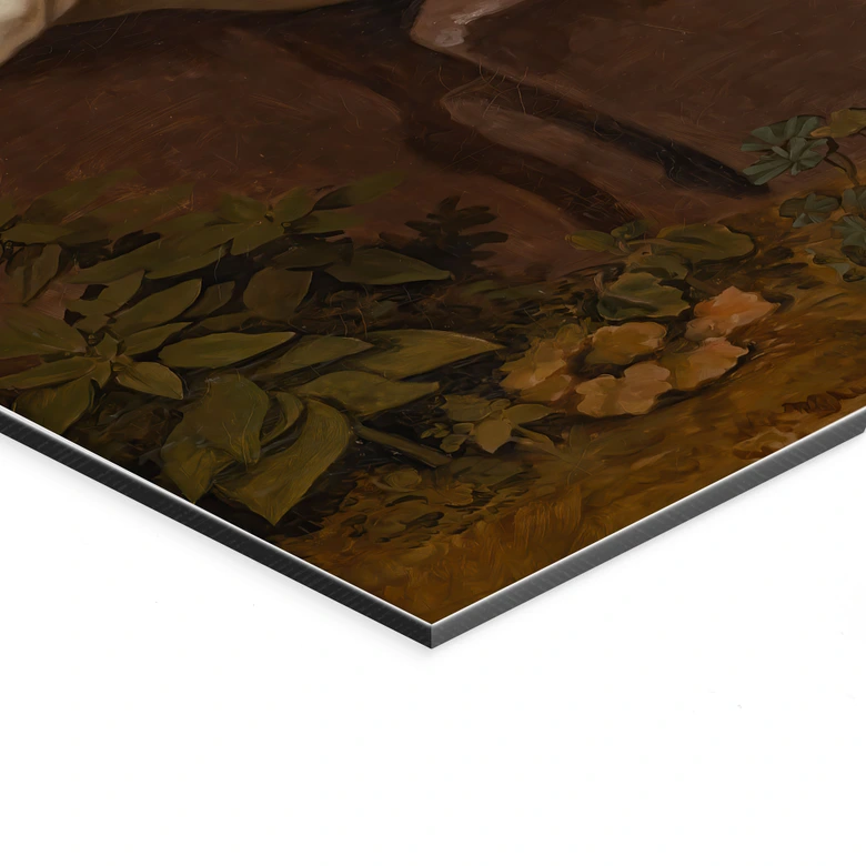 Wandbild Tischbein - Goethe in der römischen Campagna - Alu-Dibond 