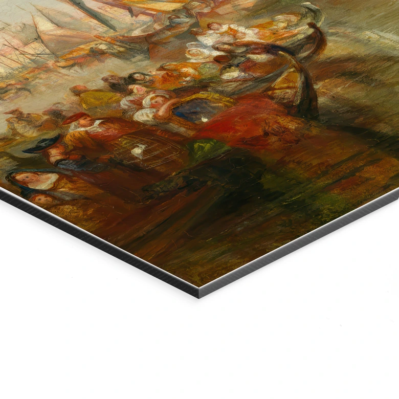 Wandbild Turner - Venedig, Dogana und S. Giorgio Maggiore - Alu-Dibond 