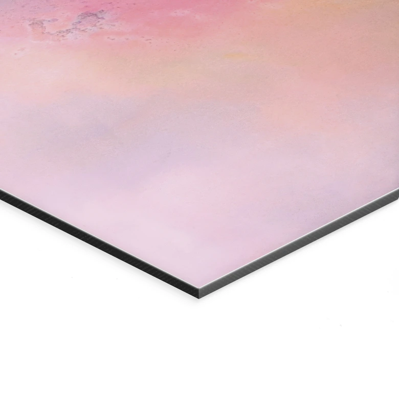 Wandbild Abstrakte Farbexplosion - Fedrau - Panorama - Alu-Dibond 