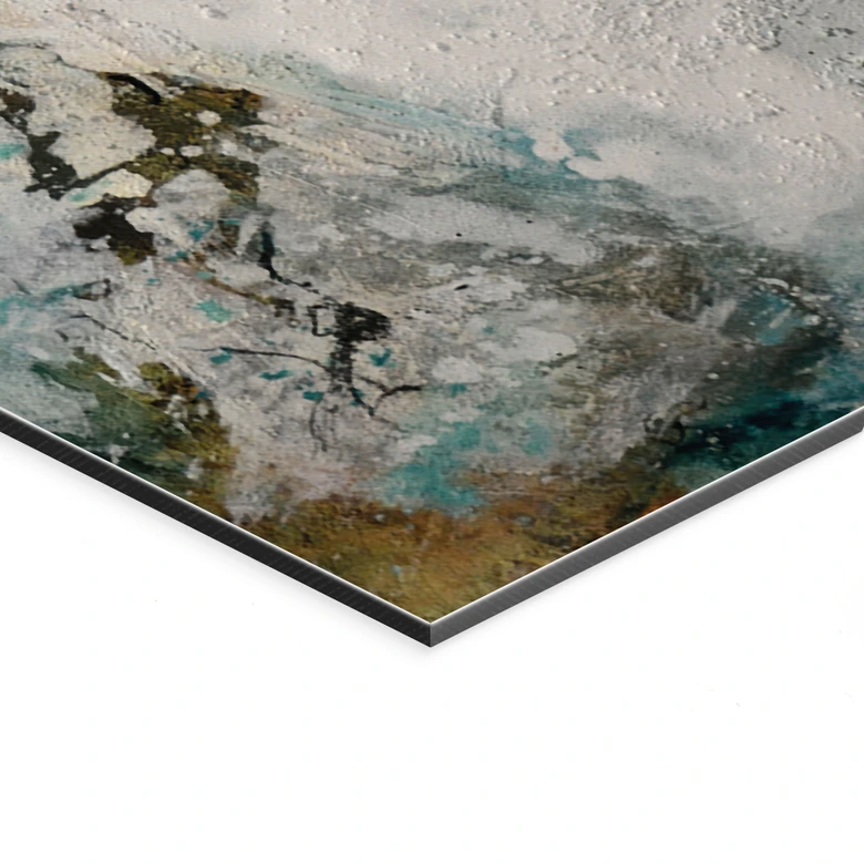 Panorama-Wandbild Adagio in Weiß - Fedrau - Alu-Dibond 