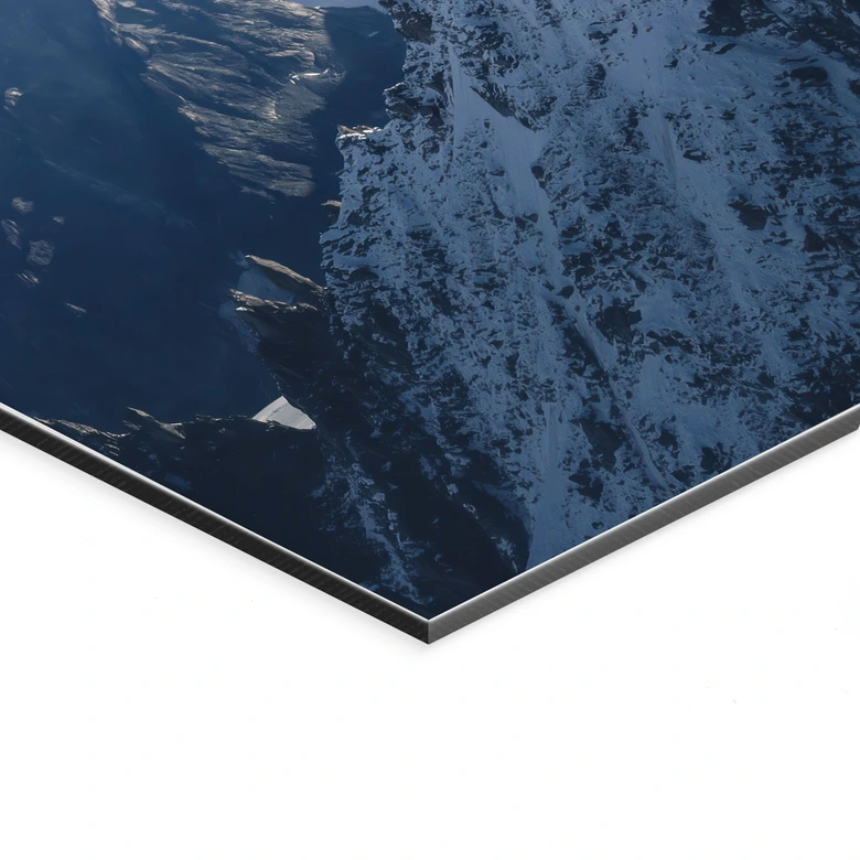 Wandbild Gipfel des Mont Blanc - Nienartowicz - Alu-Dibond Panorama 