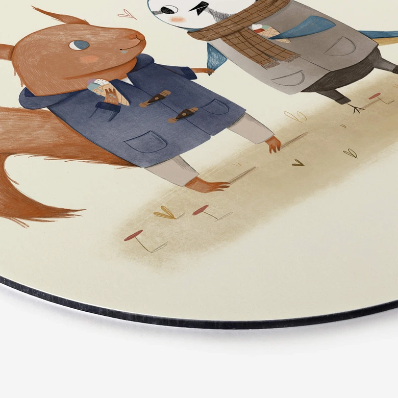 Alu-Dibond Loske - Eiscreme - Rund 