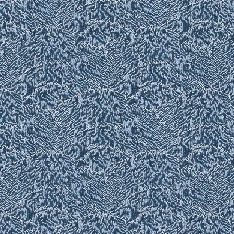 papier peint à motif graphique bleu argenté - papier peint intissé à effet métallique 