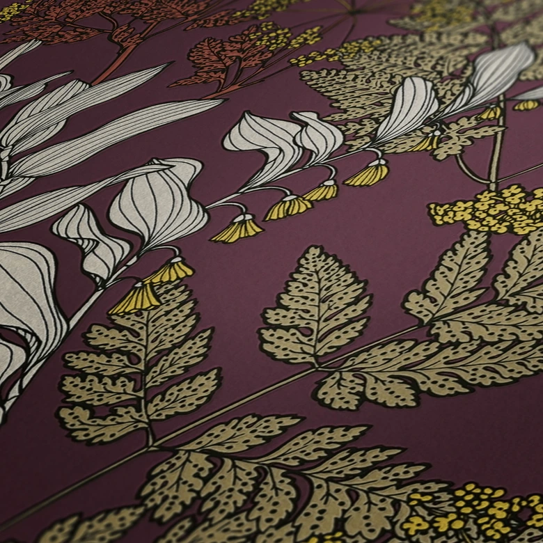 Architects Paper Vliestapete Floral Impression Blumentapete floral rot, gelb, blau, braun, beige 