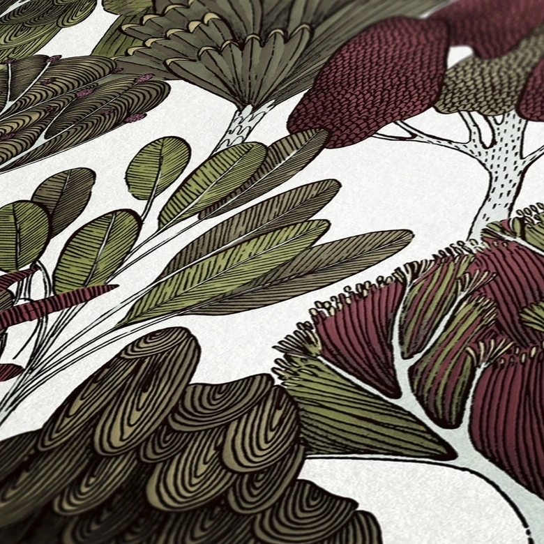 Architects Paper Floral Impression - Papier peint intissé jungle, vert 