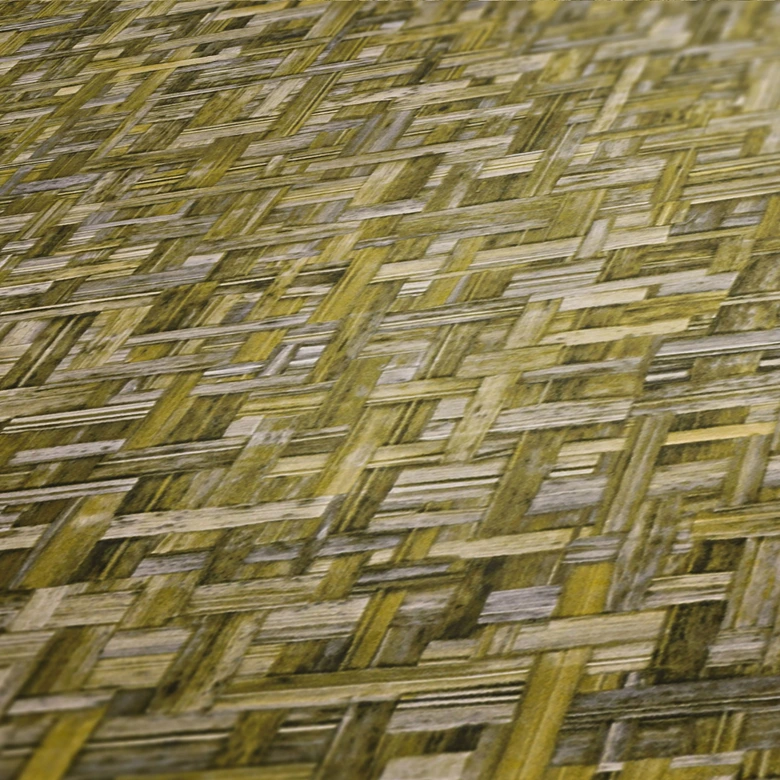 Architects Paper Vliestapete Jungle Chic Tapete in Holzoptik gelb 