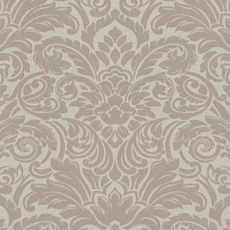 Architects Paper Vliestapete Luxury wallpaper Barocktapete mit Ornamenten aus Glasperlen braun, metallic 