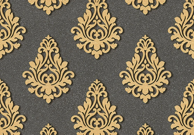 Architects Paper Vliestapete Nobile Barocktapete mit Ornamenten grau, metallic 