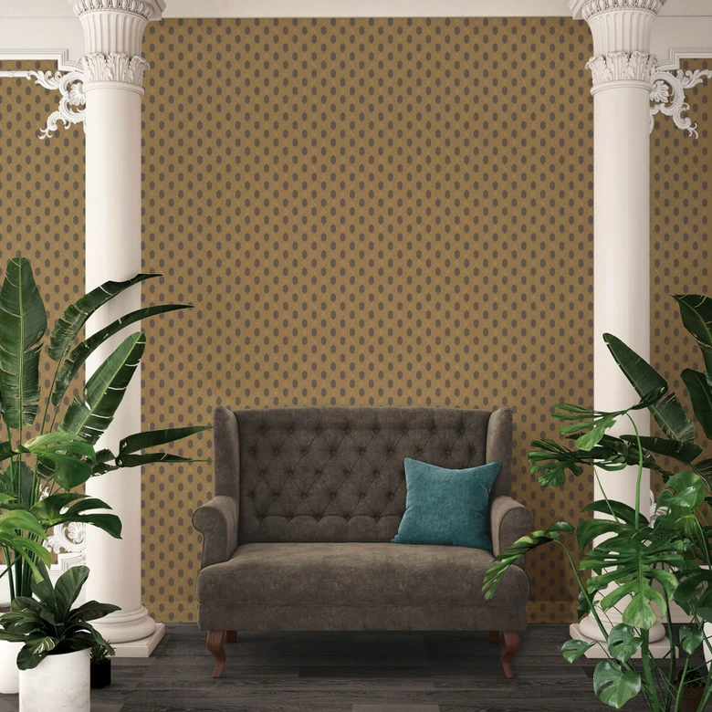 Architects Paper Vliestapete Absolutely Chic grafische Tapete braun, metallic, schwarz 