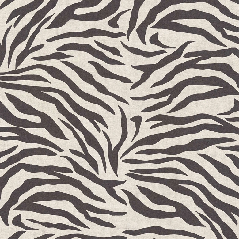 Zebra behang zwart wit - dierenprint patroon behang - Vliesbehang modern 