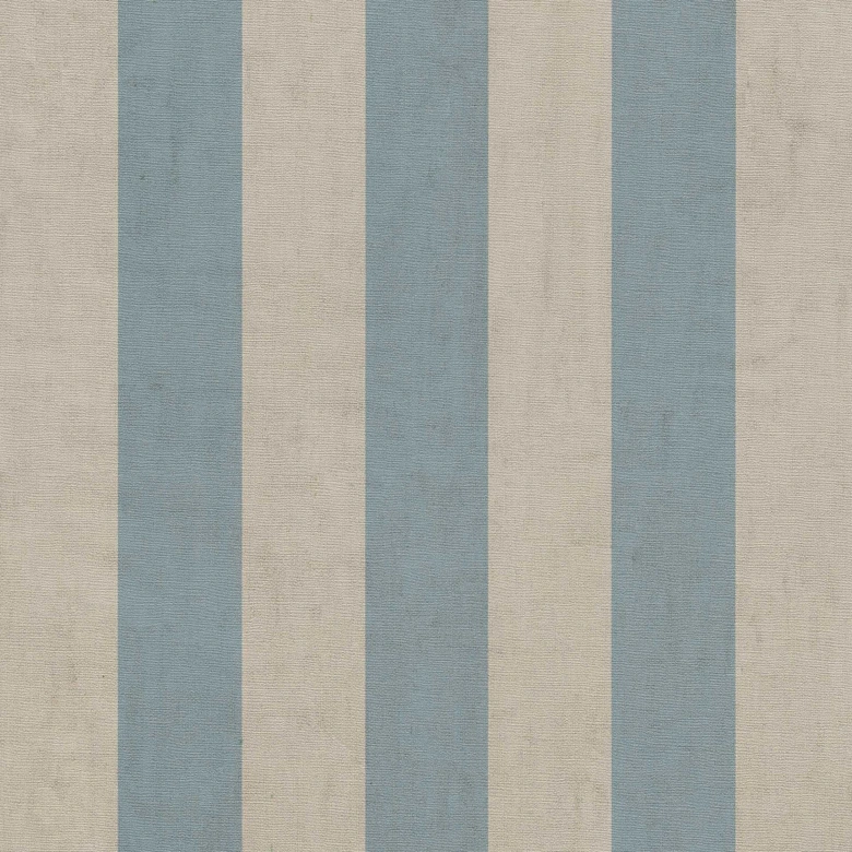 Streifentapete Hellblau Beige – Klassisches Streifenmuster matt – Vliestapete modern 