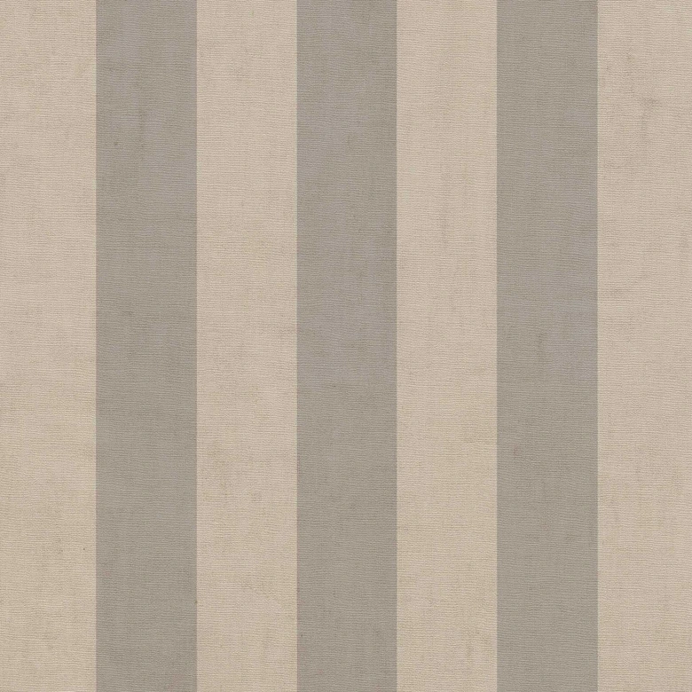 Stripe behang beige grijs - klassiek Vliesbehang met strepen - mat & tijdloos 