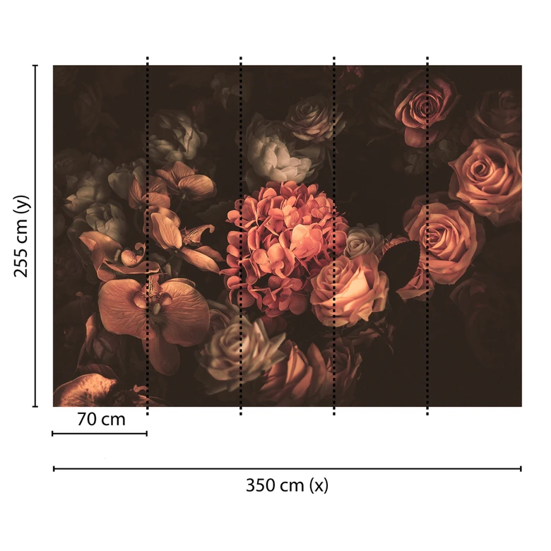 Livingwalls Fototapete Designwalls Romantic Flowers Blumen 
