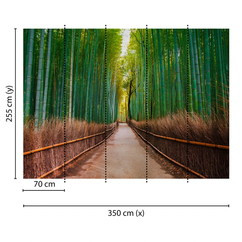 Livingwalls Fototapete Designwalls Bambus Walk Bambus 
