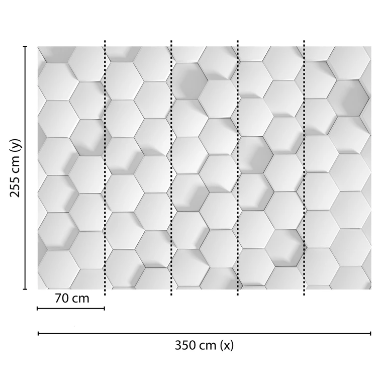 Livingwalls 3D Fototapete Designwalls Honeycomb 