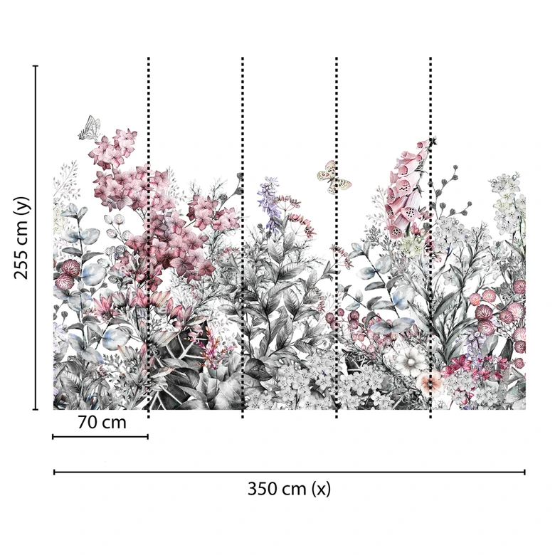Livingwalls Fototapete Designwalls Flower Painting Blumen 