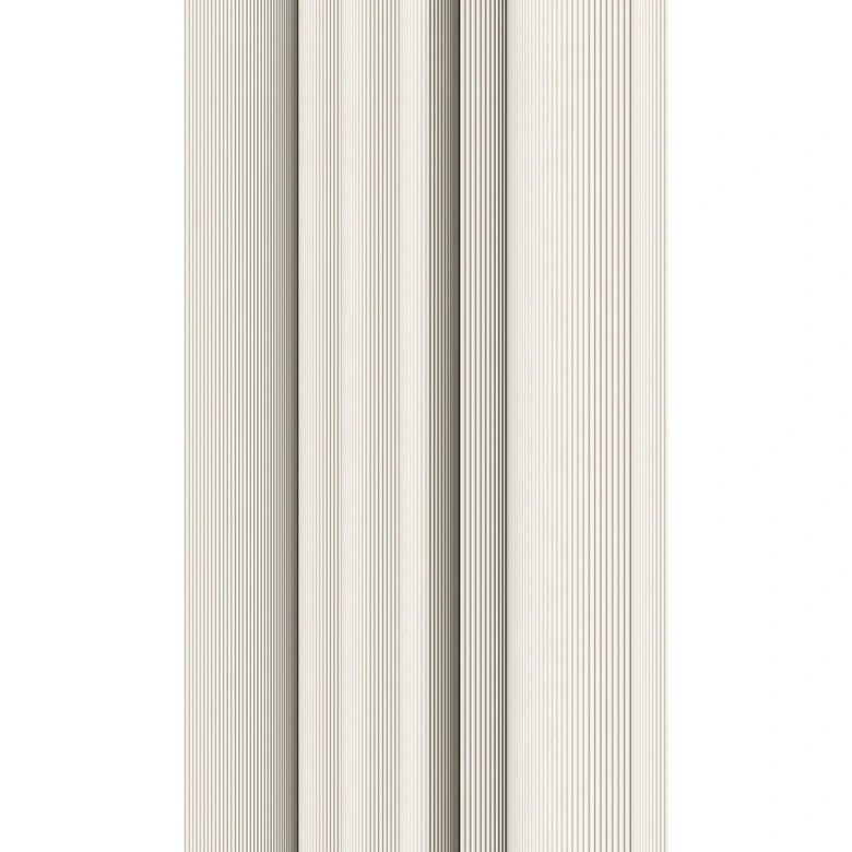 Papier peint photo 3D rayures en beige blanc - papier peint intissé moderne - papier peint salon 