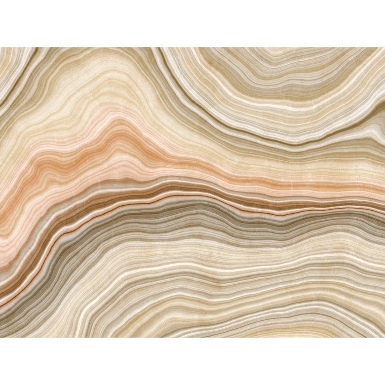 Livingwalls Marmortapete Metropolitan Stories THE WALL Vliestapete beige, orange, grün 