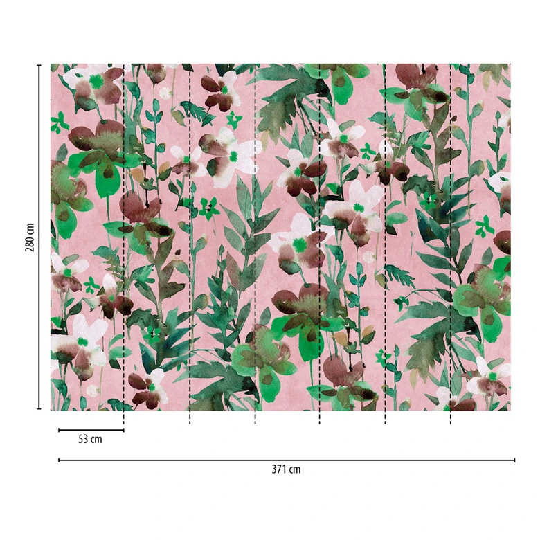 Livingwalls Metropolitan stories THE WALL floral wallpaper 