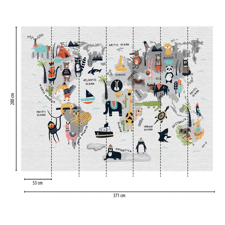 Livingwalls Metropolitan stories THE WALL - stone effect wallpaper 