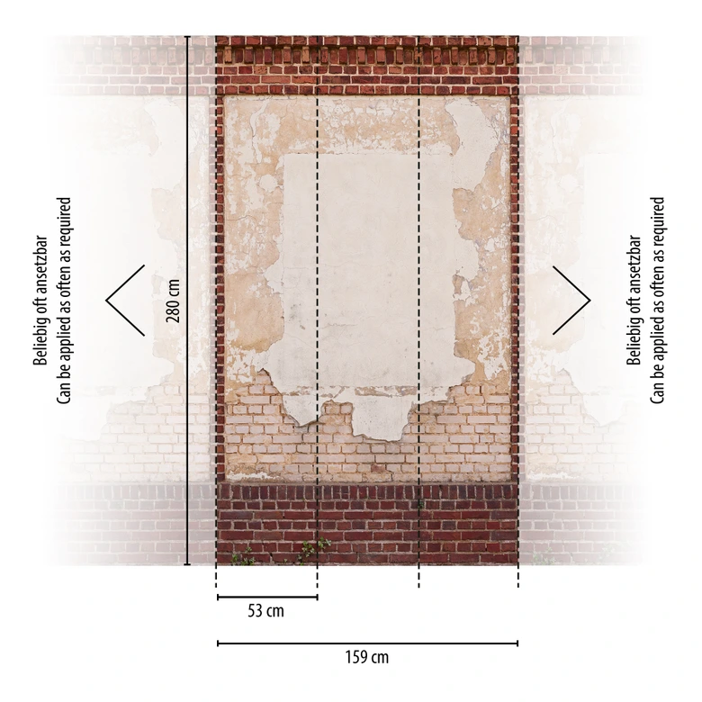 Fototapete Steinwand braun beige - Vliestapete Industrial Livingwalls - matt und glatt 